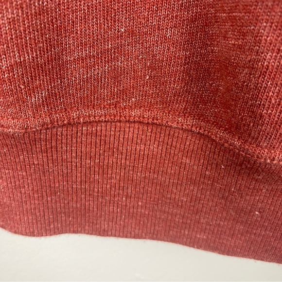 SUNDRY Rust Sequins Locals Only Raw Scoop Neck Sweater Small - Picture 8 of 11